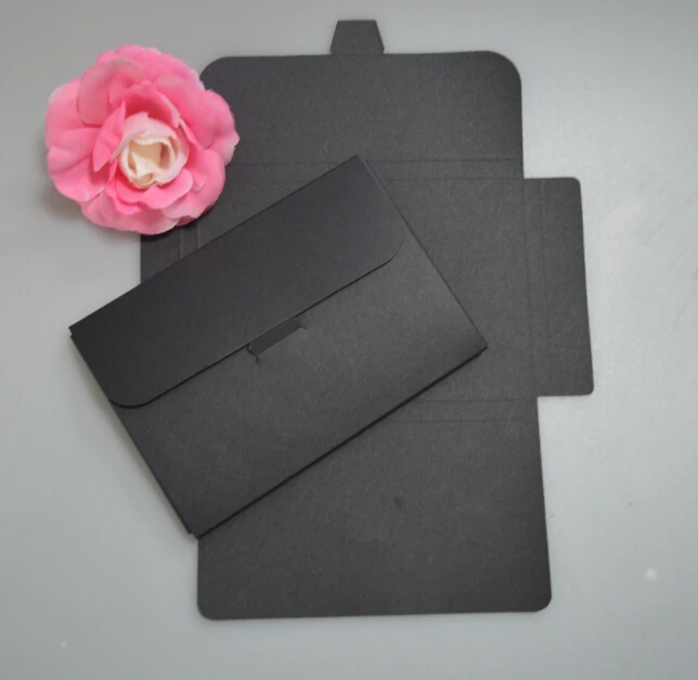  15.5*10.7*0.9CM Kraft Paper Envelope Party Invitation Card Letter Stationery Packaging Bag Gift Gre - 4000537335878