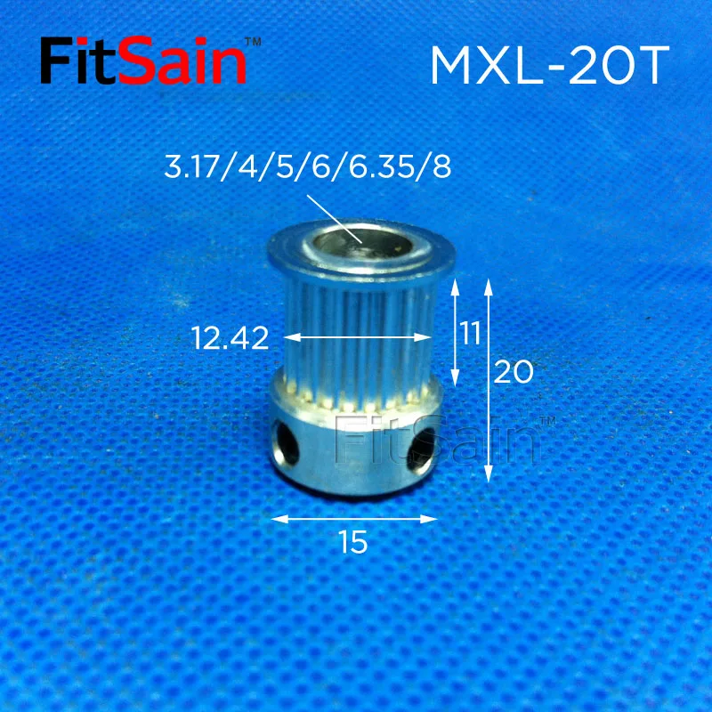 FitSain-MXL полоса пропускания 10 синхронное колесо 20 зуб+ 100 зуб 1:5 шаговый шкив двигателя редуктор