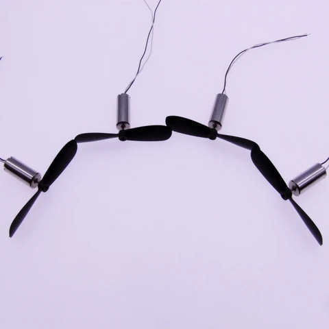 4PCS High Speed 716 Coreless Motor 08mm Shaft Mini Motor with 2Pairs 45mm CW CCW Propeller Kit Parts for RC Drone Quadcopter title=