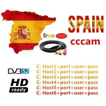 

7 Lines 1 Year Europe Cccam Cline 8 lines 1 Year Oscam Cline HD AV Cable For Satellite Receiver DVB-S2 CCam Spain