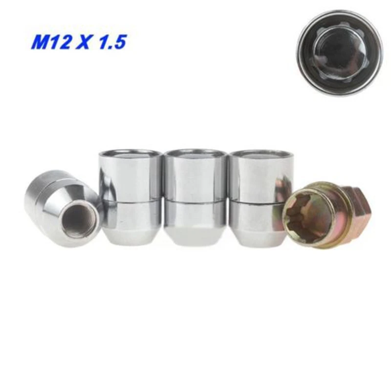 M12X1.5 фиксатор колеса гайка хромированные гайки 4 шт. 1 комплект