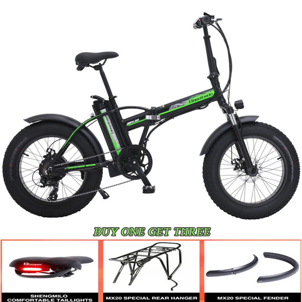 Excellent folding electric bike 48v 15ah lithium battery 20 "tire fat  brake folding e-bike disc 500w  ebike electric bicycle 5