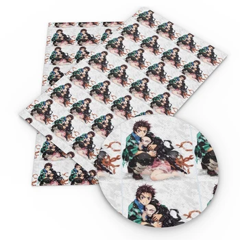 

David accessories 20*34cm Cartoon Character Faux Leather Fabric for Bow Synthetic Leather Sheets in Crafts,1Yc10588