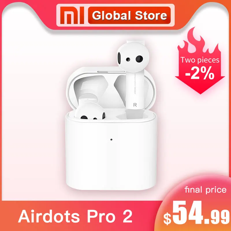 Глобальная версия Xiao mi Airdots Pro 2 беспроводные наушники TWS mi True Earbuds 2 LHDC Tap стерео управление Dual mi C ENC Handsfree
