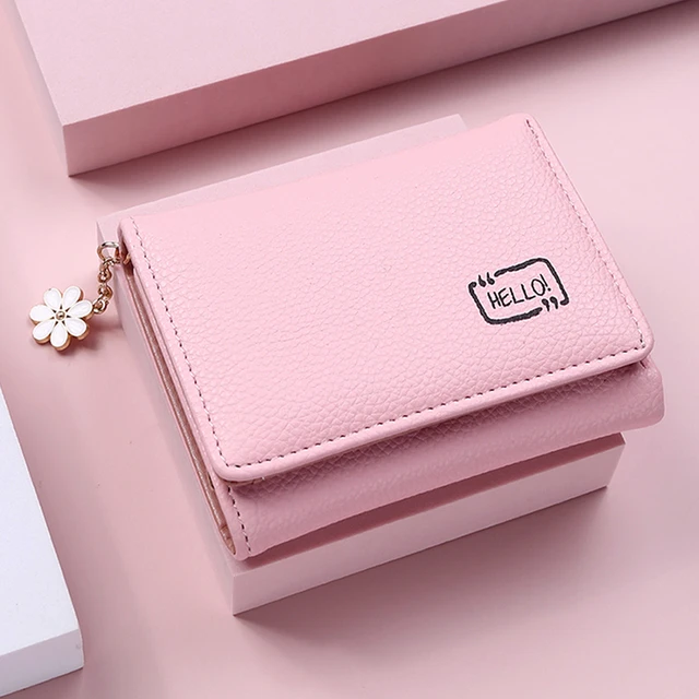 Women Wallets 4 Color Money Bags Short Cute Small Purse Women's Student  Card Holder Girl Id Bag Card Holder Coin Purse - Wallets - AliExpress
