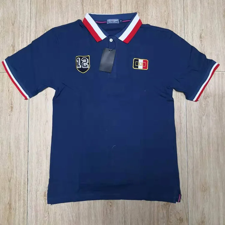 Hombre eden park Топ для мужчин с коротким рукавом Повседневная регби рубашка camisa вышитая eden park polo Мужская дышащая Англия Стиль