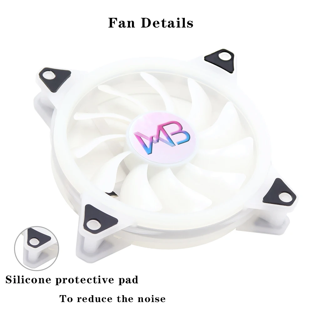 ar do PC, Radiador RGB 6PIN, 5V, Mute, ARGB Aura Sync, 120mm