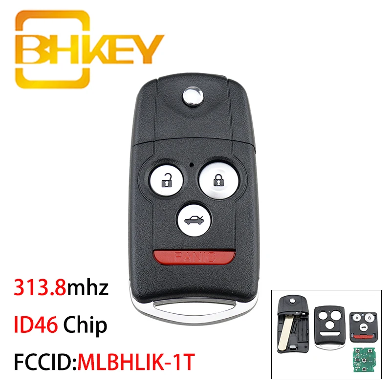 BHKEY MLBHLIK 1T Автомобильный Дистанционный ключ ID46 чип для Toyota Toyota/Acura TSX 2009 2014 умный