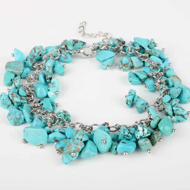 quartz crystals tumbled Bracelet  (2)