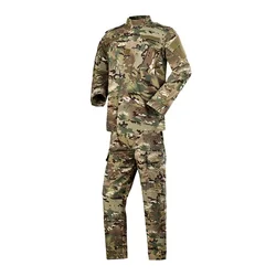 Uniforme militaire de Camouflage, vêtements tactiques, combinaison de Combat pour hommes, ensemble manteau + pantalon de soldat des Forces spéciales de l'armée, Airsoft, Maxi XS  