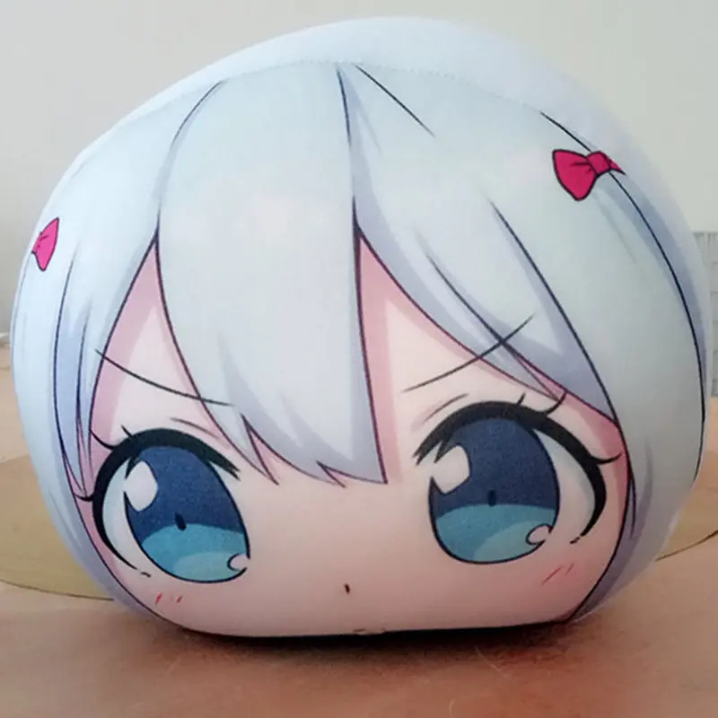 Kawaii аниме ero manga sensei Мультфильм Плюшевая Игрушка Peluche кукла для детей подарок милая мягкая игрушка для дома диван Подушка подарок ко дню рождения - Цвет: Белый