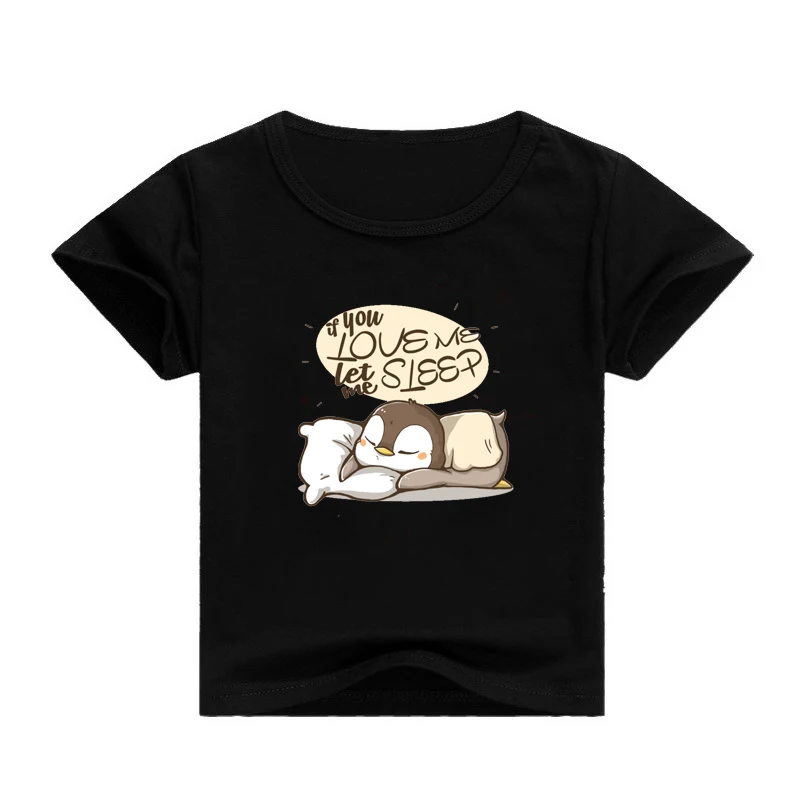 t shirt 2 Толстовка для маленьких девочек; толстовки с принтом «Let Me Sleep»; модные детские толстовки; одежда для маленьких девочек; пальто с капюшоном для девочек-подростков - Цвет: t shirt 2