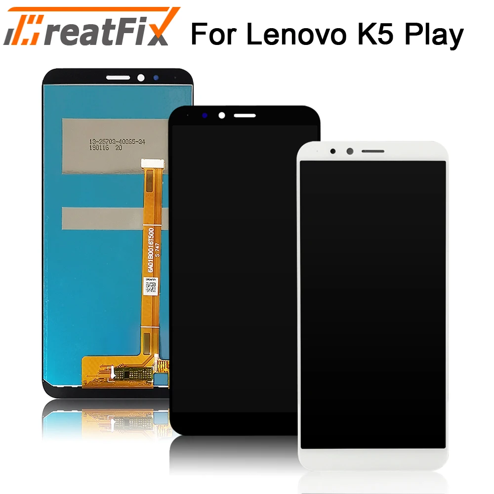 Протестированный для lenovo K5 Play ЖК-экран k5play ЖК-сенсорный экран дигитайзер полная сборка Протестировано