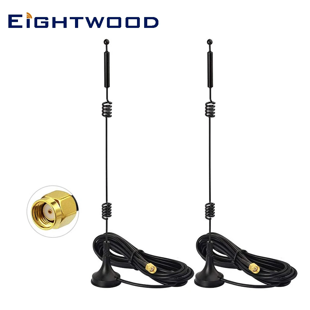 Eightwood 2 шт. RP SMA WiFi антенна для ASUS TP Link Fenvi Rosewill Gigabyte беспроводной маршрутизатор PCI
