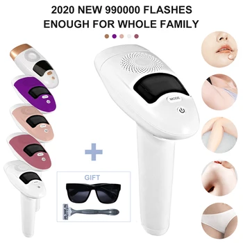 

990000 Flash Professional Permanent IPL Laser Epilator LCD Display Laser Painless Depilador Hair Removal Machine Photoepilator