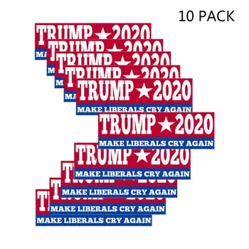 

2020 Trump Bumper Stickers for Presidential Election 7 Different Sticker Designs (PVC Sticker)Sticker 10 Pcs