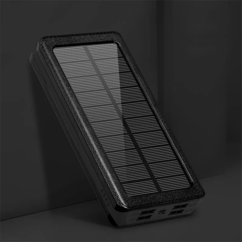 charging bank 80000mAh Solar Phone Powerbank Fast Charger Portable with LED Light 4 USB Ports External Battery Suitable for Xiaomi mi Iphone13 external battery