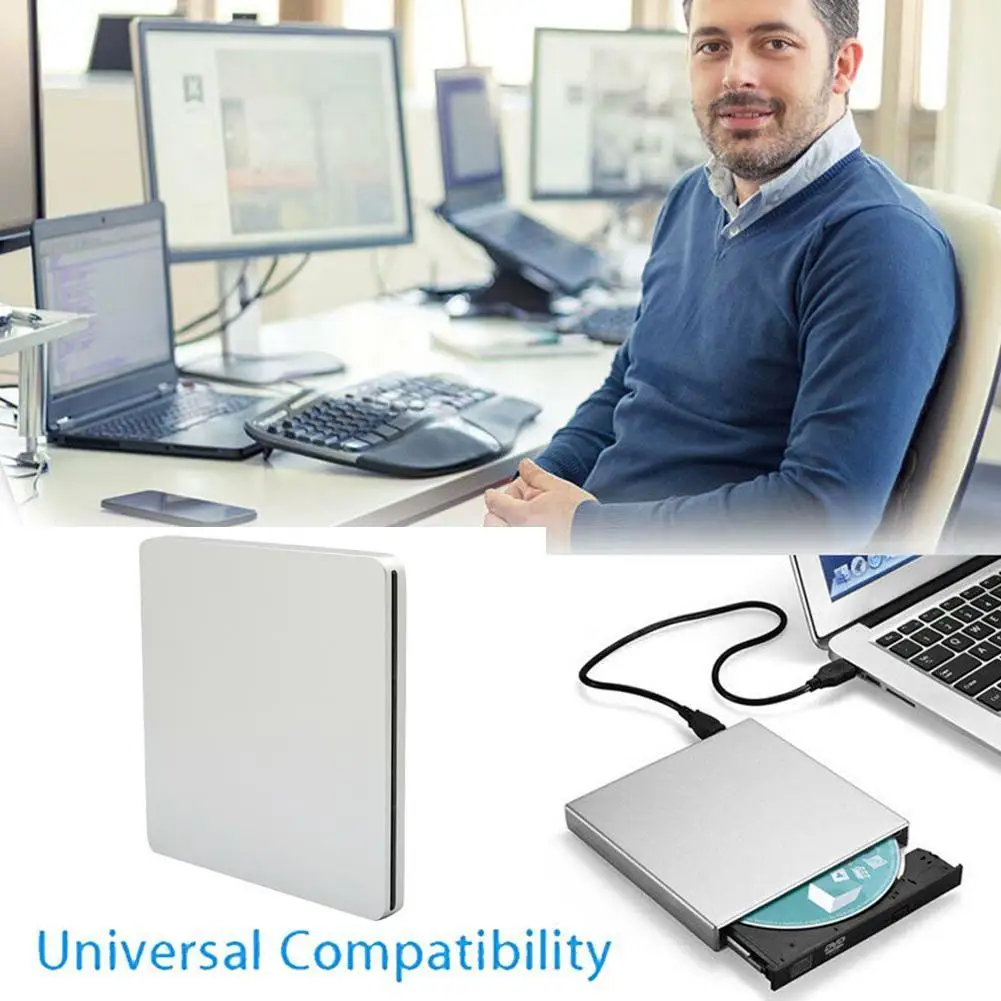 USB 2,0 внешний слот DVD CD RW жесткий диск горелки оптический отсек плеер для Macbook Pro Air ноутбук ПК