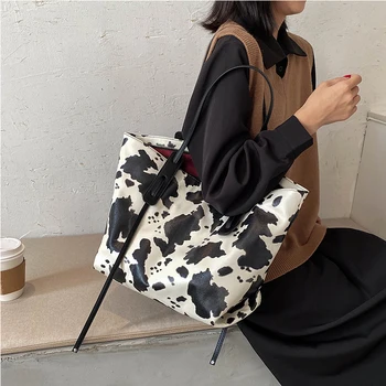 

All-matching One-shoulder Large Bags Fashion Large Capacity Hand Bag Internet Red Foreign Style Tote Bag Shoulder Bags Women PU