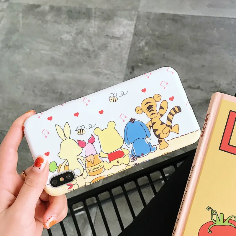 

New cute cartoon phone case for iPhone 6 7 8 anti-drop iPhoneX XS XR Max/iPhone 6S 7 8 Plus case Silicone phone case