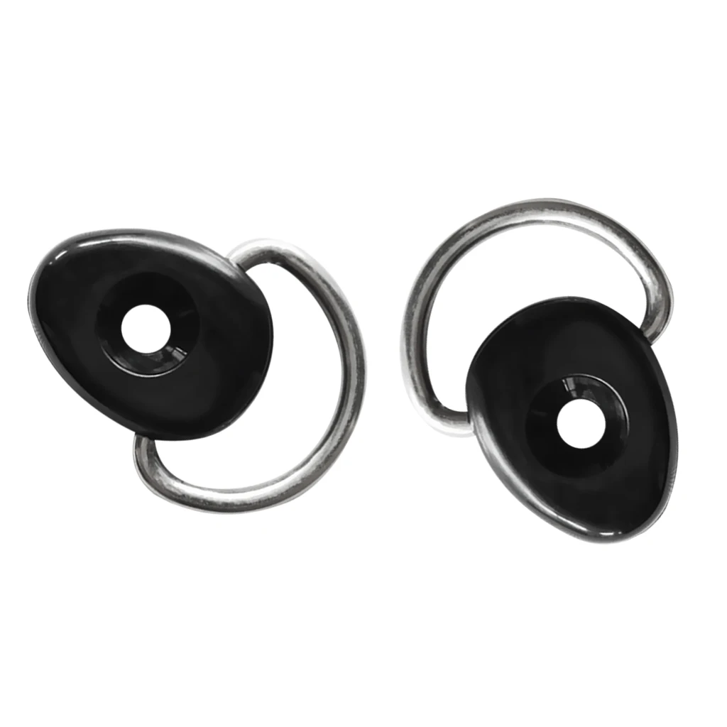 2 Pieces Heavy Duty Nylon D-Ring Tie Down Loop Deck Fitting Canoe Kayak DIY Accessories