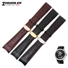 curved end men's watchband straps for BL9002-37 05A BT0001-12E 01A brand watch genuine leather with butterfly buckle 20 21 22mm ► Photo 2/6