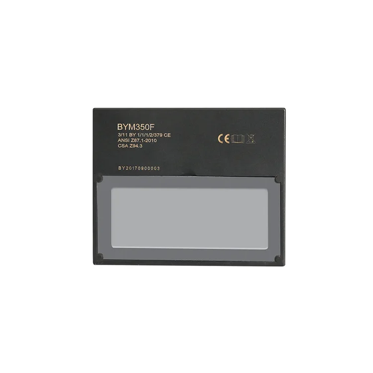 

Manufacturers Direct Selling Solar Automatic Variable Light Fixed Color Number DIN11 Bright State DIN3 Welding Filter BYM 350F