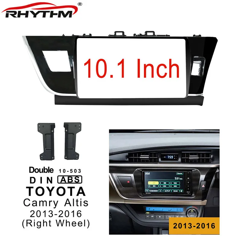 10 1 дюймов 2din Автомагнитола для TOYOTA венчик Альтис 2013 2016 (правая рулевая панель