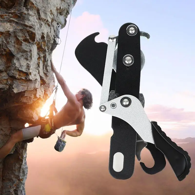

Strong 10-12mm 150 Kg Gear for Rope Rock Climbing Climbing Stop Descender Self-Braking Mountaineering Tool Rappelling