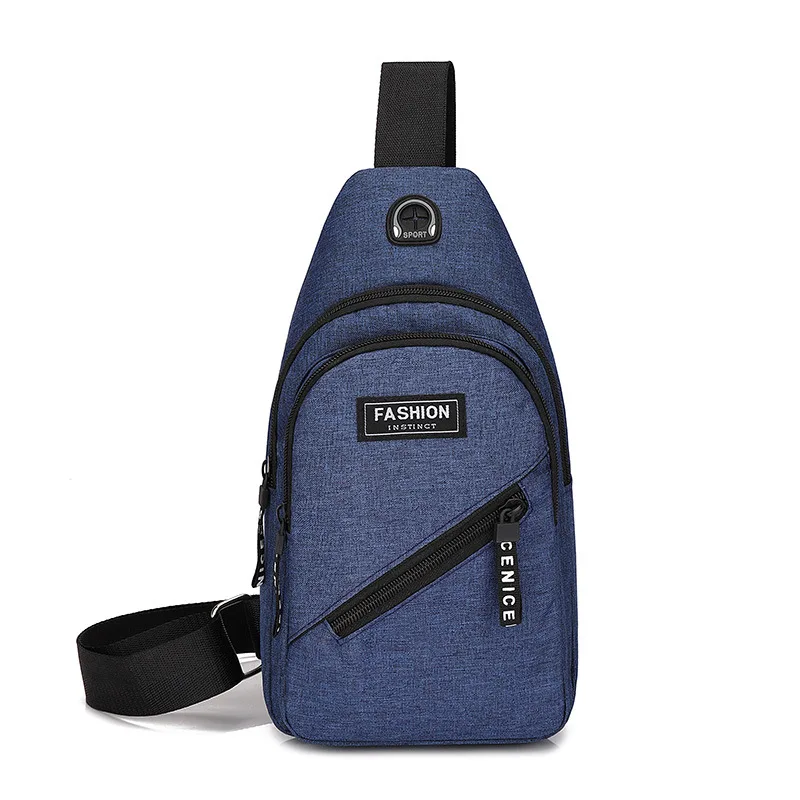 

Hot Selling Sports Casual Solid Color MEN'S Backpack Cool Anti-Theft Multi-functional Briefcase Ultra-Thin Shoulder Oblique Ches