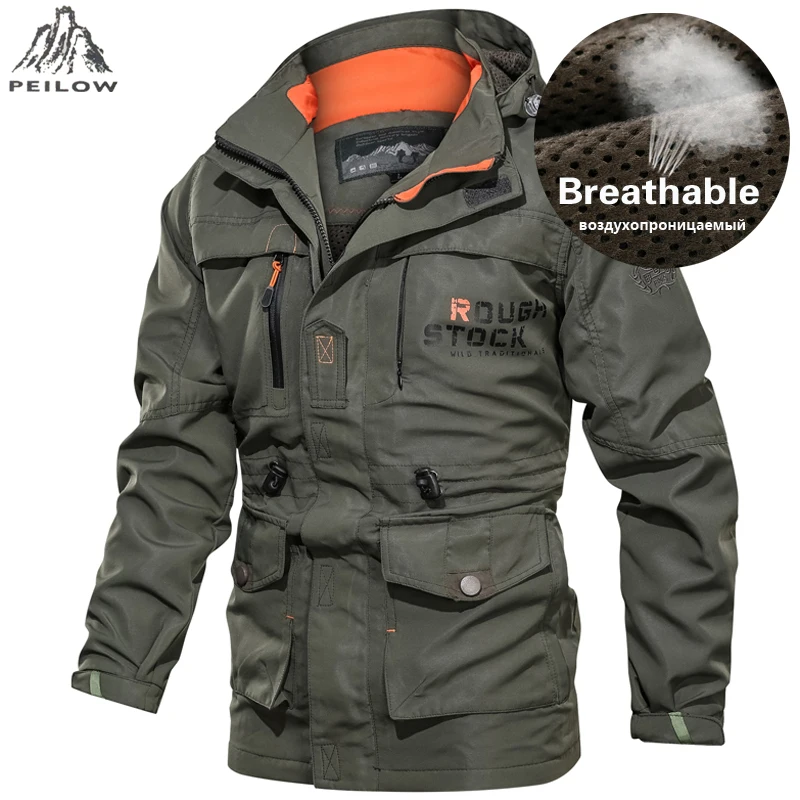 Брендовая Военная Мужская куртка весна осень дышащая тактическая куртка Бомбер большой размер 5XL 6XL карго ветровка одежда пальто