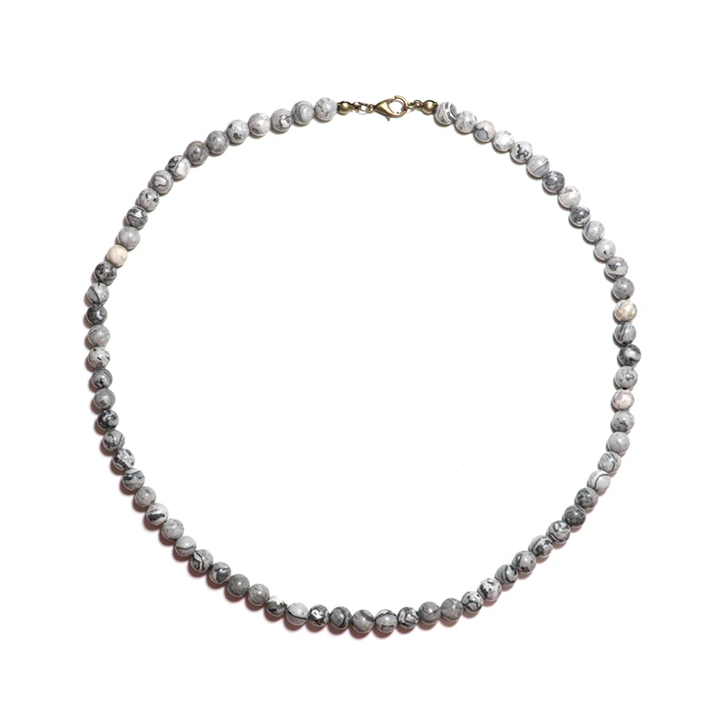 Men Tiger Eye Stone Choker Necklace Punk Accessories