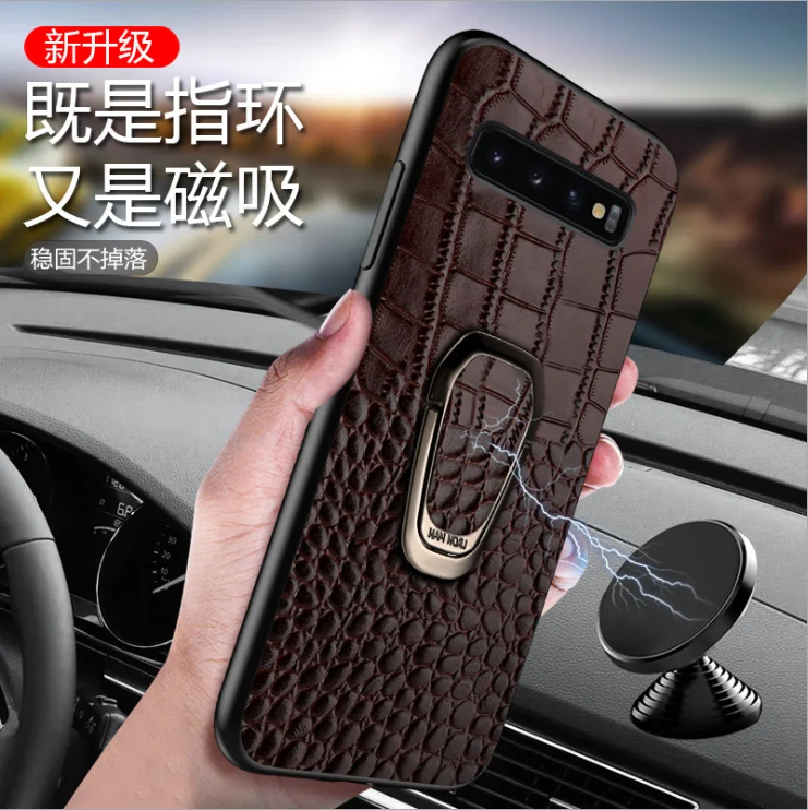 Роскошный чехол из натуральной кожи Crocodilo Telefone movel для samsung galaxy A50 A70 A40 A20 Note 8 9 10 S8 S9 S10 plus чехол для телефона