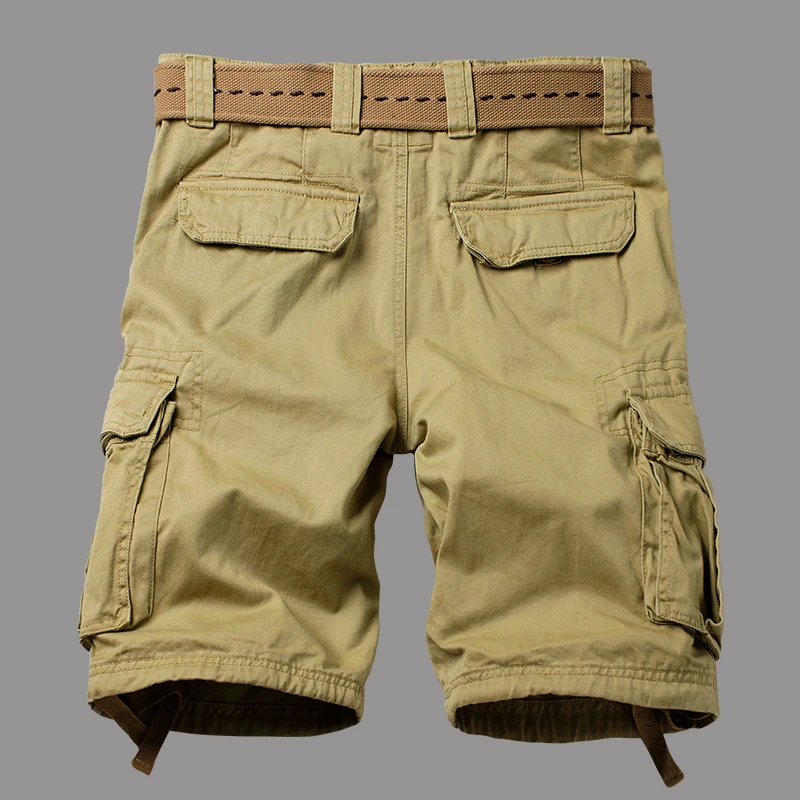 

ICPANS 6 Pockets Cargo Shorts Men Military Style Army Loose Multi-pocket Tactical Mens Shorts Casual Cotton Summer size 29-42