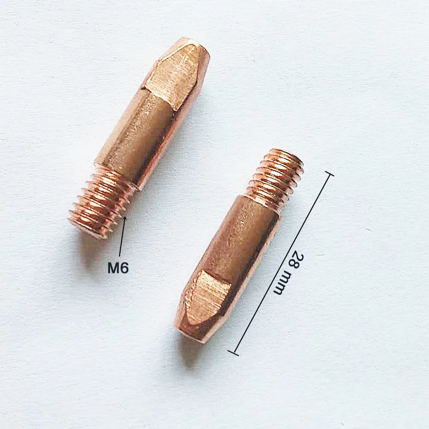 Kit 30 acceosrios de soldadura puntas de contacto de cobre, varilla de conexión y difusores para 24KD Binzel CO2 MIG