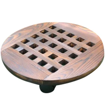 

Wood Flower Pot Removable Tray Plant Holder Stand Base with Wheels Planter Flowers Pot Mover Trolley Plate Stand Garden Home Dec