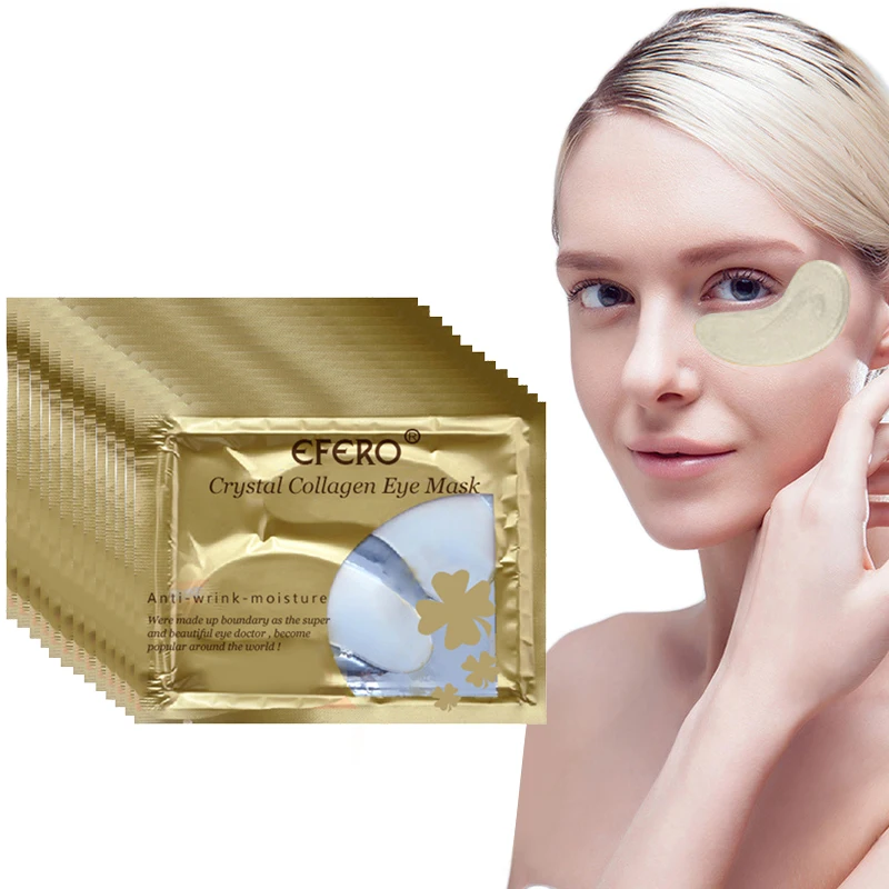 3/5/10 Pairs Gold Crystal Collagen Eye Mask Patches For Care Dark Circles Remove Anti-Aging Wrinkle Skin TSLM1 | Красота и здоровье