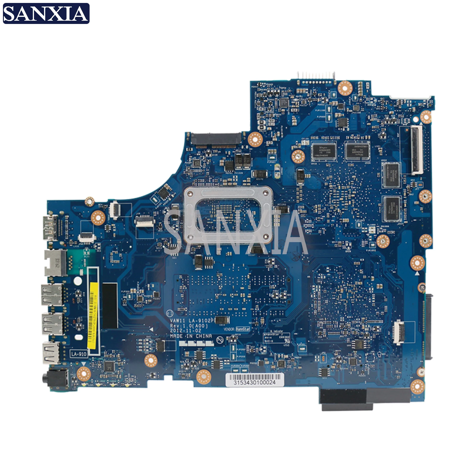 US $106.95 KEFU LA9102P Laptop motherboard for Dell Inspiron 17R3721 5721 original mainboard I53337U3317U AMDvideo card