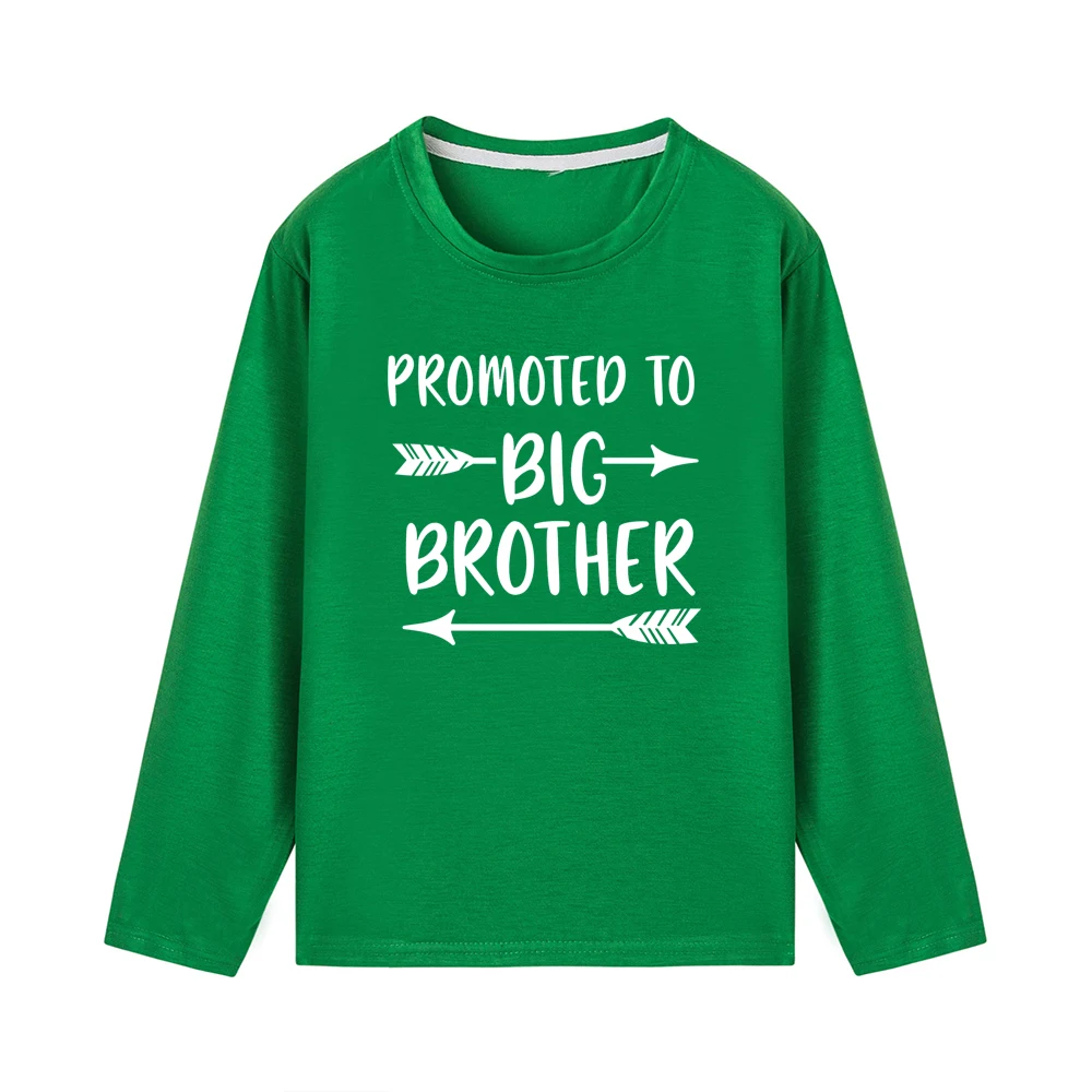 Promoted To Big Brother Toddler Boy Shirt Kids Tshirt Boys Tops Autumn Long Sleeve Casual Children Clothing BOYS T Shirts - Цвет: 42D4-KLTGN-