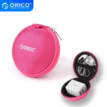 

ORICO Headphone Case Pouch Portable Earphone Earbuds U-Disk Storage for Memory Cards USB Cable Organizer Mini Phone Charger Bag