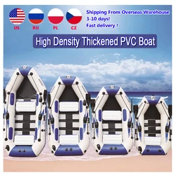 PVC Inflatable Boat 3 Layer Inflatable Fishing Boats Laminated Wear-Resistant Kayak Boats For 2-6 Person Kayak Rowing Canoe
