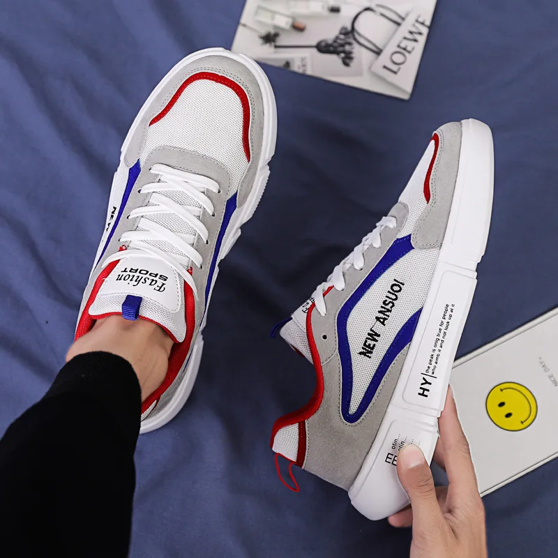 

2019 Autumn Hot Selling Enlightenment MEN'S Flat Shoes Low Top Casual Sports Shoes Flat Top Shoes Trend Cool-Style White Shoes