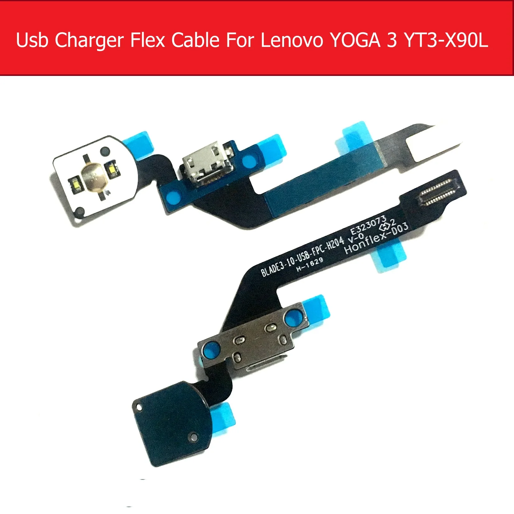 

Genuine USB charger flex cable For Lenovo YOGA Tab3 Pro X5-Z8500 YT3-X90F charging jack port connector flex ribbon replacement