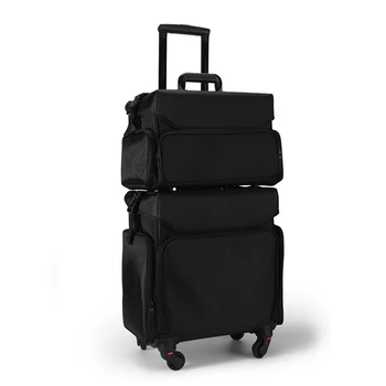 

New large capacity Trolley Cosmetic case,Nails Makeup Toolbox Trolley Suitcase,Women Beauty Tattoo Box Rolling Luggage on wheels