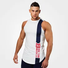 Muscle Brother, стиль, спортивный Быстросохнущий жилет, мужская летняя футболка без рукавов, эластичная, впитывающая пот, дышащая, для баскетбола