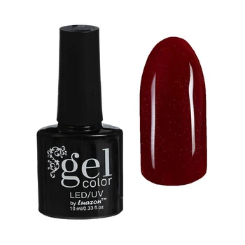 

Three-phase LED / UV gel polish for nails, with glitter, 10ml, color B2-093 dark red