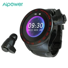 

Aipower smartwatch W26 Watches Earphones True Wireless 2 IN 1 Bluetooth 5.0 Sports Digital Bracelet Heart Rate Monitor Counter