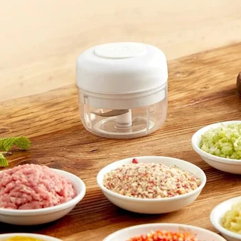 

Wireless Electric Garlic Press Mincer Mini Food Chopper Processor Vegetable Grinder Kitchen Tool RT88
