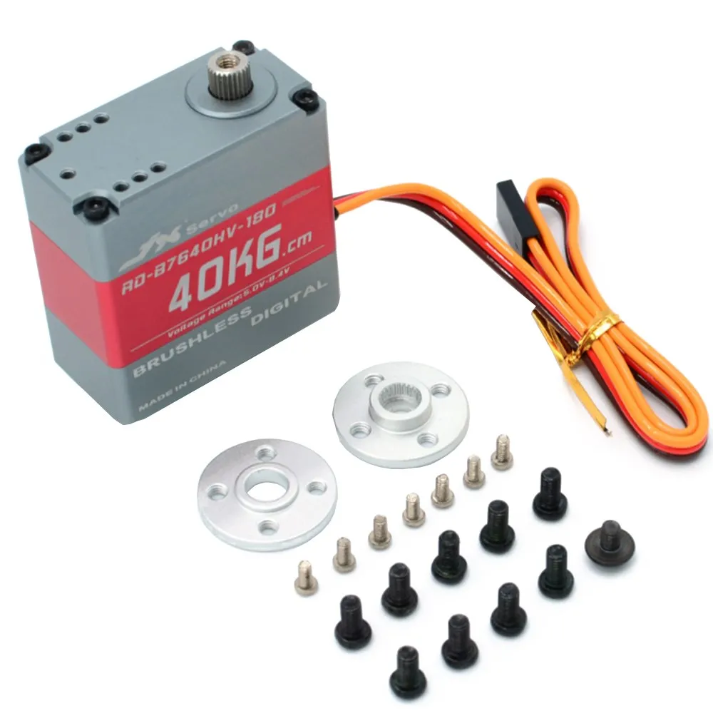 JX RC servo RD B7640HV 180 40 кг. См градусов бесщеточный Полностью CNC алюминиевый корпус и