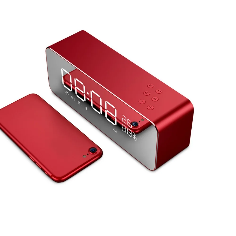 

S1 2-IN-1 Alarm Clock Wireless Bluetooth Speaker Integration FM/TF Card Play Wireless Speaker